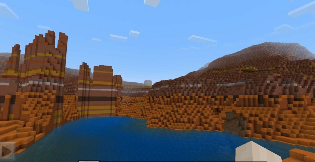 Orange desert in Minecraft