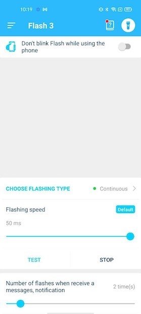 Otras opciones de Flash 3