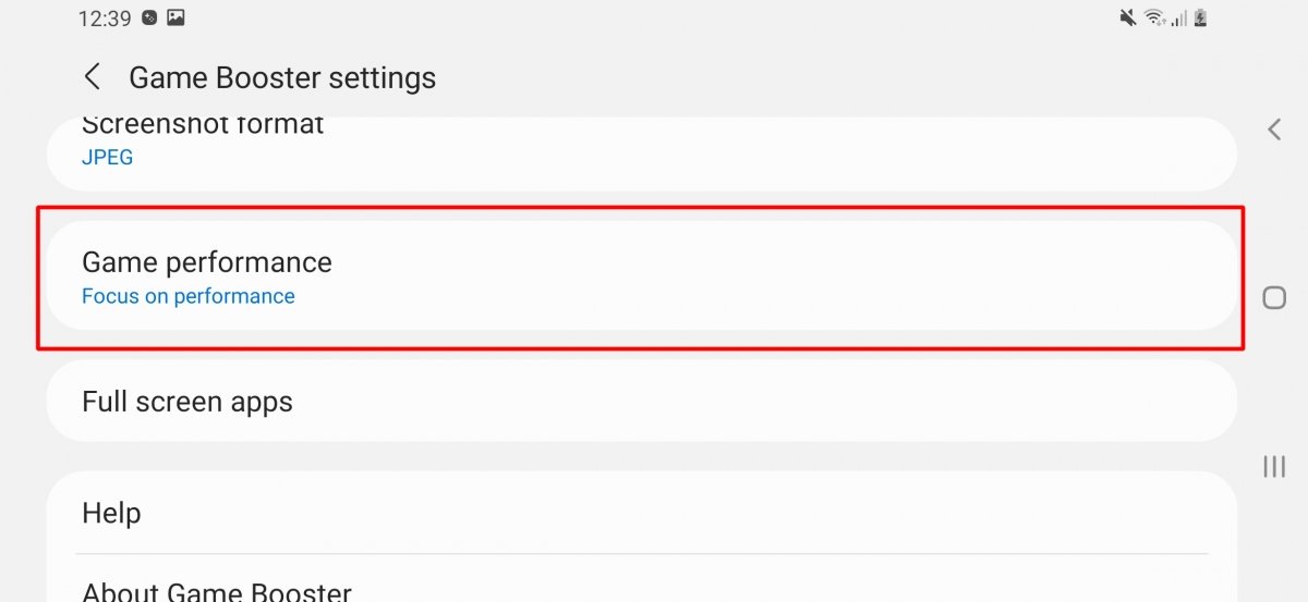 En nuestro smartphone es posible que tengamos opciones de rendimiento para videojuegos