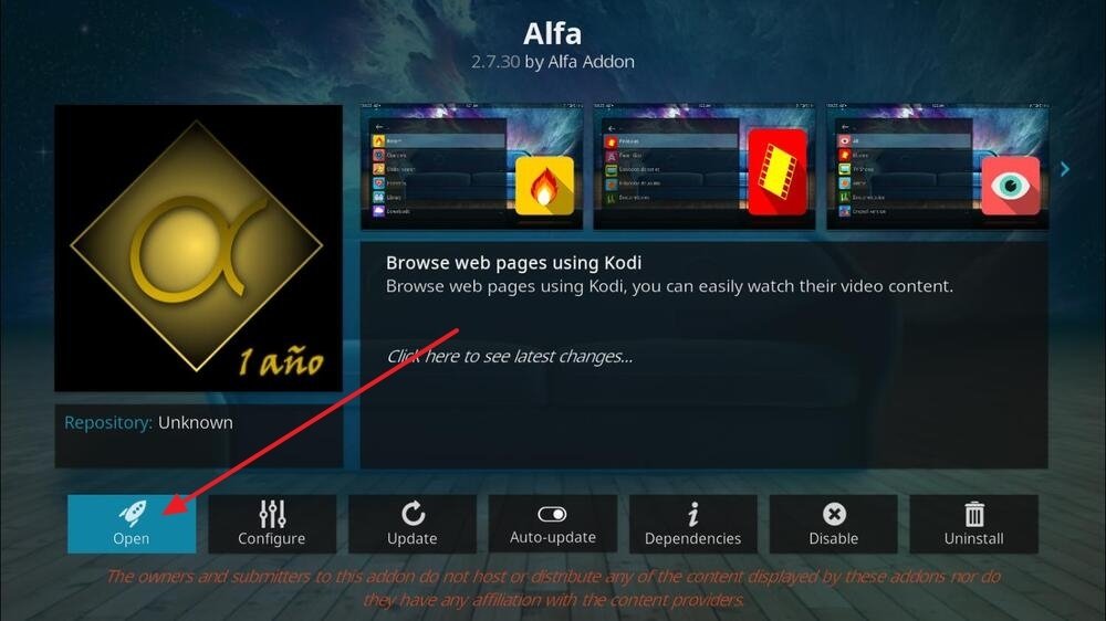 Página dedicada de Alfa