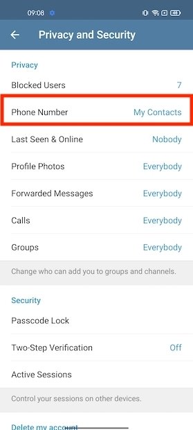 How to Hide Last Seen on Telegram