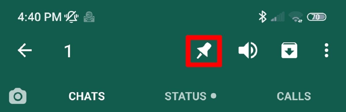 Fixe oas conversas de seus contatos favoritos com o ícone de alfinete