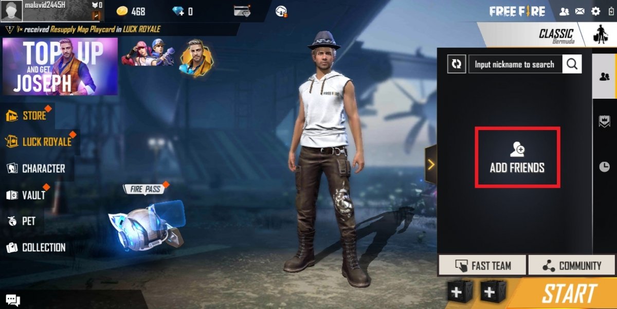 CONVIDAR PARA JOGAR ONLINE - DICAS PARA INICIANTES - GARENA FREE FIRE  CONVIDA AMIGO PRA JOGAR ONLINE 