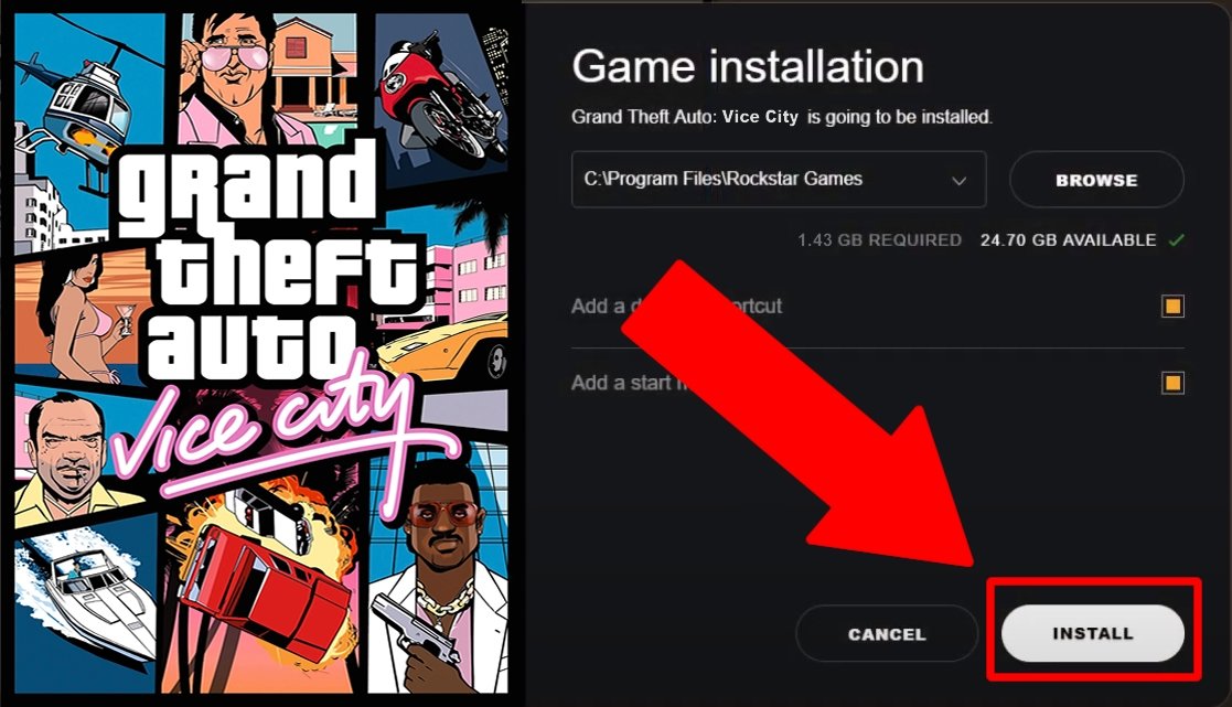 How to install GTA Vice City on PC