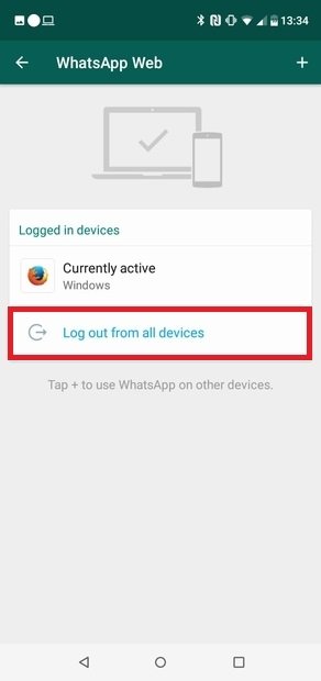 Premi Log Out from all devices