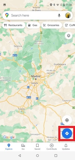 Pulsamos sobre el icono de abajo a la derecha