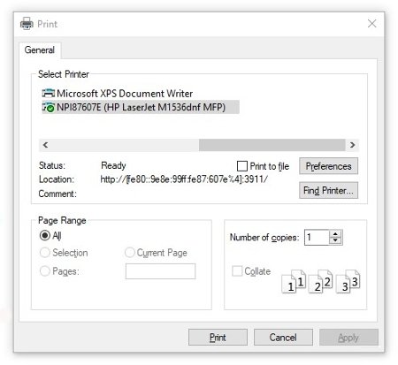 printing menus of a notepad document 99