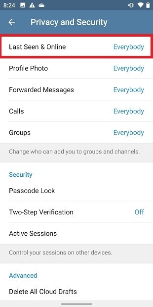 How to Hide Last Seen on Telegram