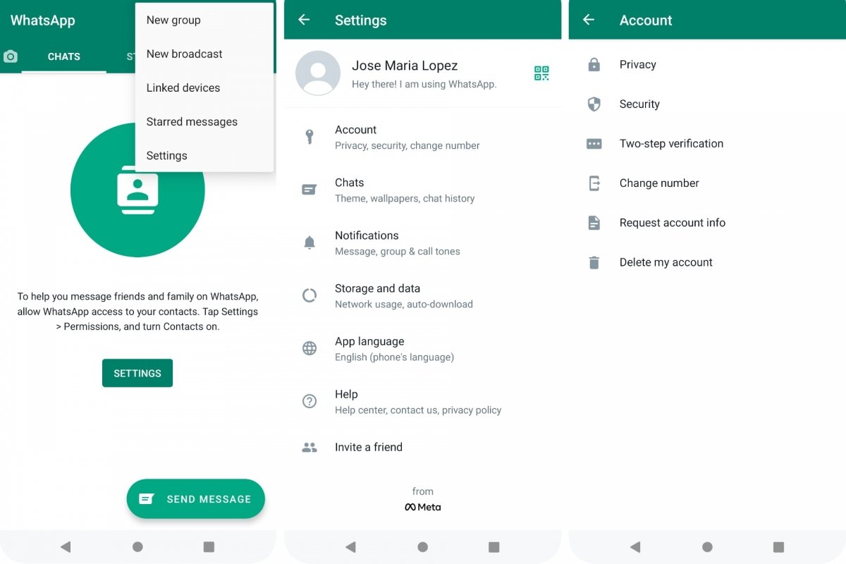 Privacy Settings for WhatsApp for Android