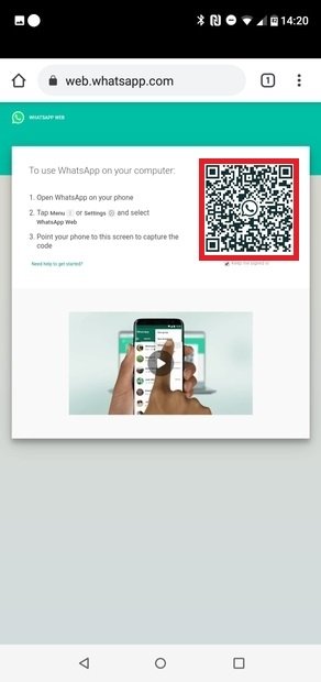 QR code to scan