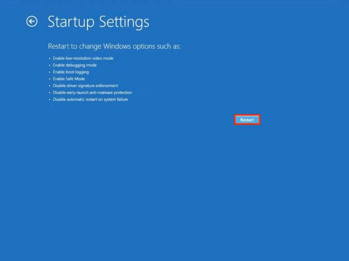 Reboot the computer in safe mode and fix the startup problems