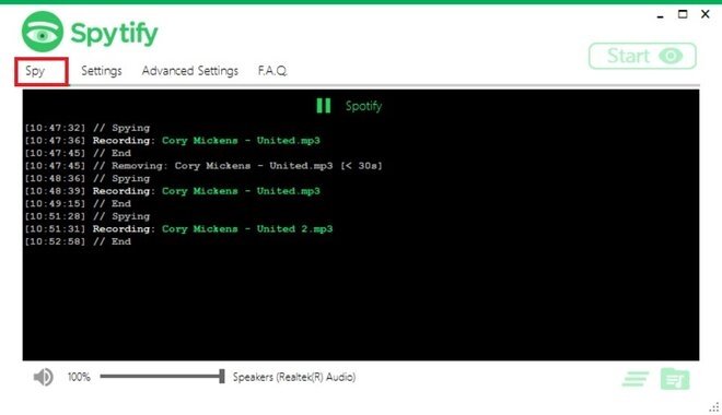 Record Spotify to convert to MP3