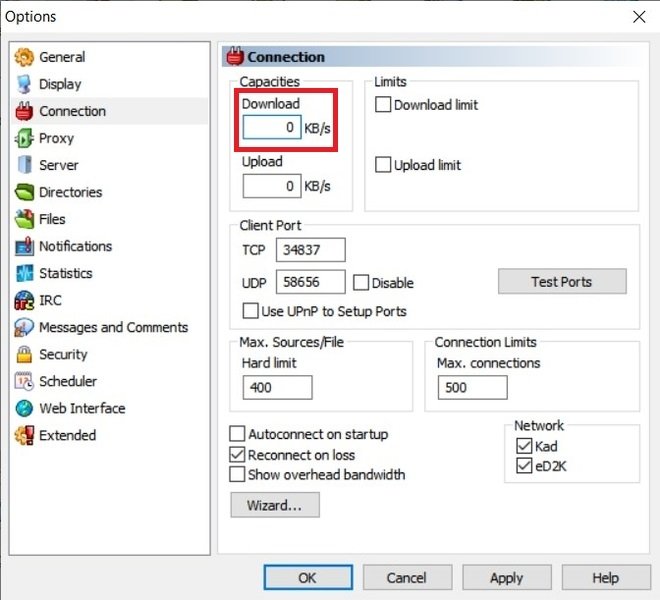 Comment Configurer Emule Pour Un Telechargement Plus Rapide