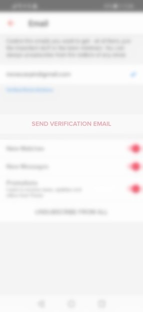 Request an email verification