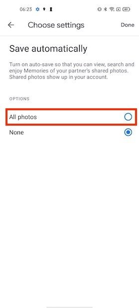 Save all photos automatically