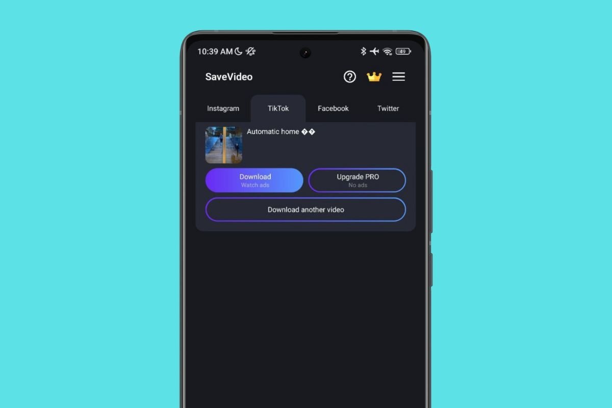 SaveVideo is another app to download videos from TikTok without watermark