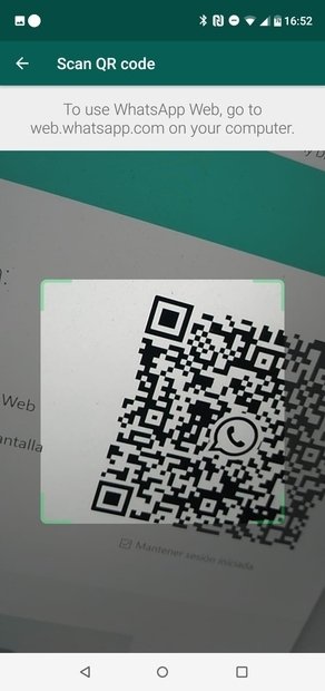 Scan the web’s QR code with your phone