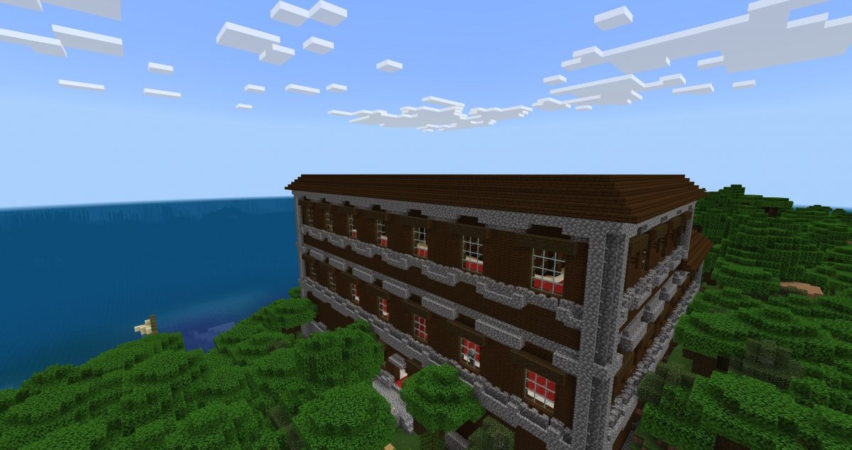 Manoir sinistre sur Minecraft