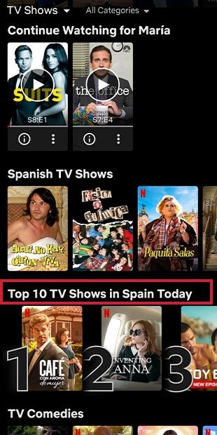 Scroll down to Top 10 TV Shows