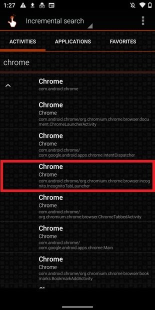 my chrome activity