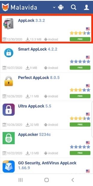 Search for AppLock