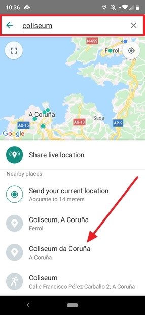 Recherche d’une localisation spécifique