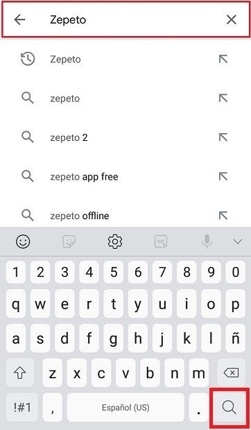 Search for Zepeto