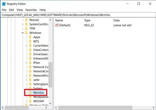 Search in Windows registry