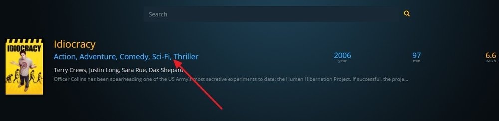 Search results