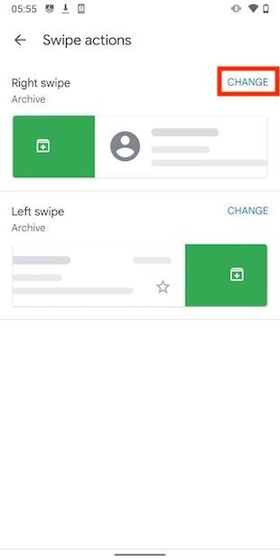 Select an action depending on the direction