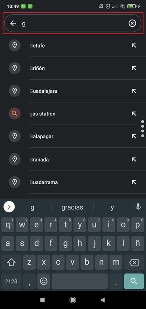 Buscamos el lugar al que queremos escribir reseña
