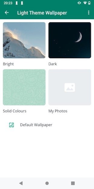 Select the wallpaper category