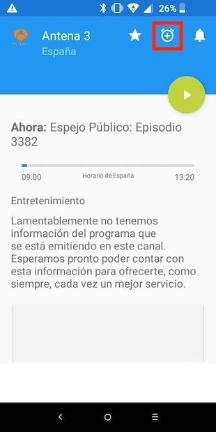 Establecer una alarma