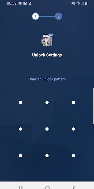 Set an unlock pattern