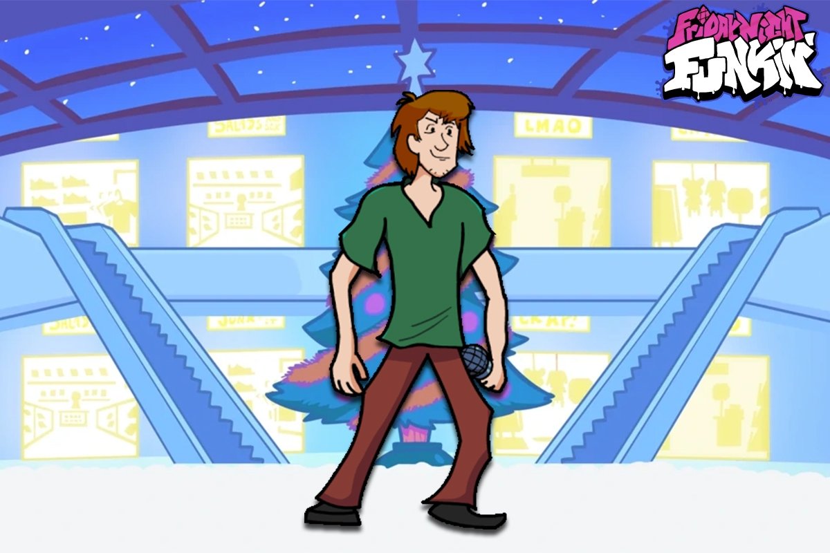 Shaggy is a half-god in this FNF MOD
