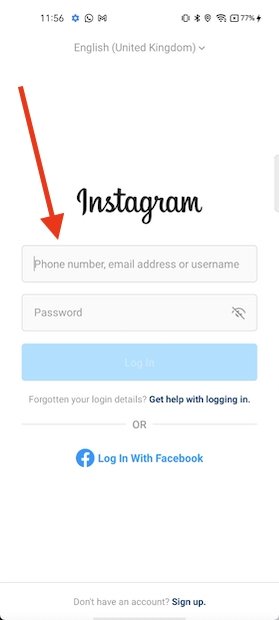 Se connecter à Instagram