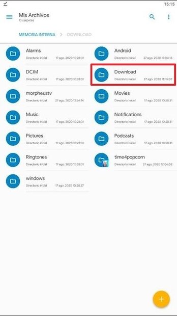 Sistema de archivos de Android