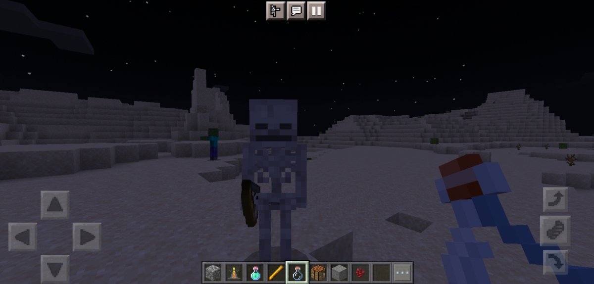 Skeleton, one of the most common Minecraft mobs