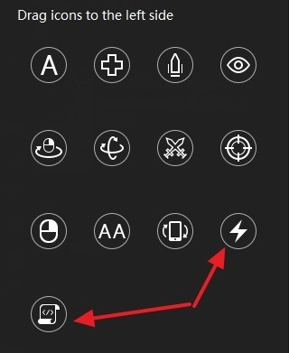 Botones específicos para macros