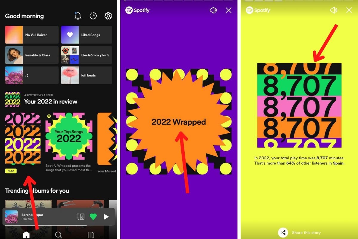 Spotify Wrapped et ses différentes statistiques