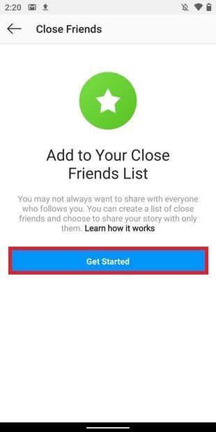 Start a list of your best friends