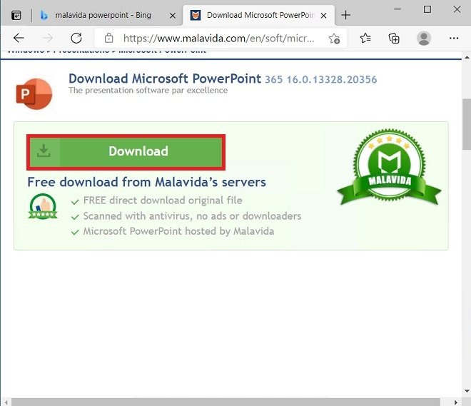 Start downloading PowerPoint