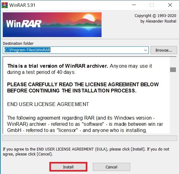 WinRAR 6.23 for windows instal free