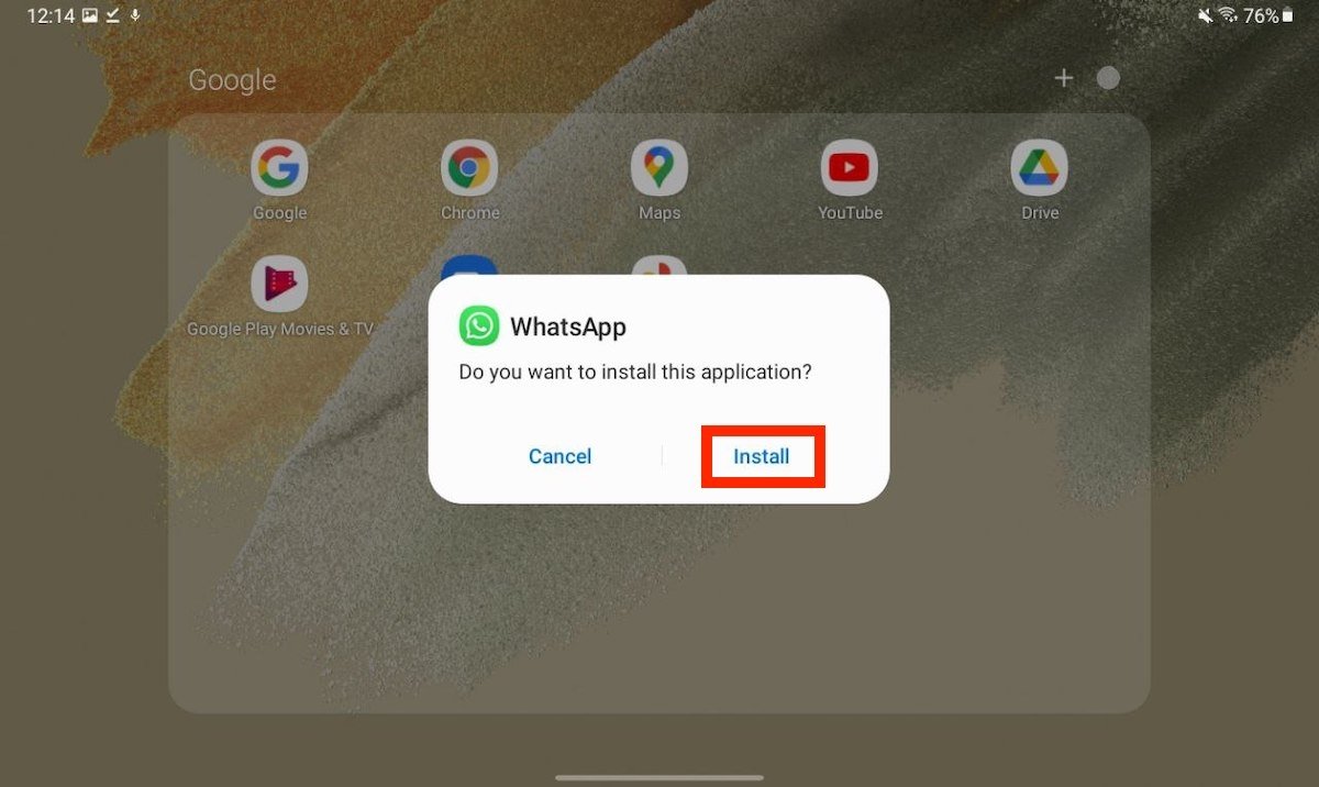 whatsapp installation