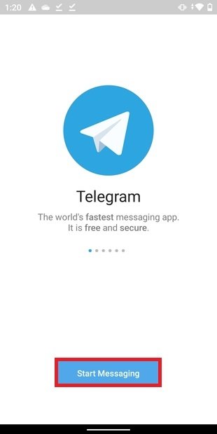 Starting off in Telegram