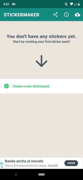 Sticker Maker’s main interface