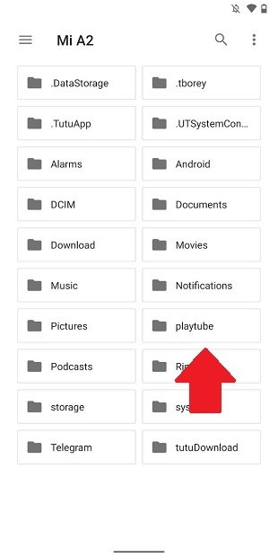 Stored iTube downloads