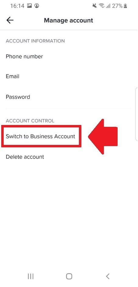 Switch to a Business Account on TikTok
