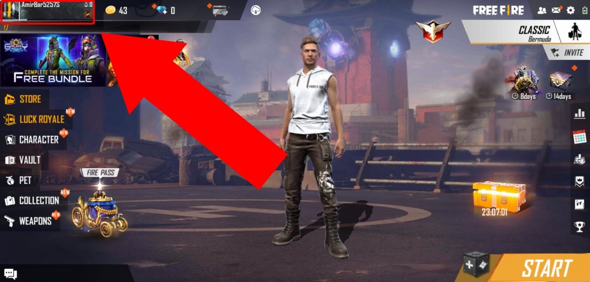 How to get the V for Verified in Free Fire