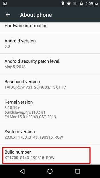 Tap the Build Number 7 times